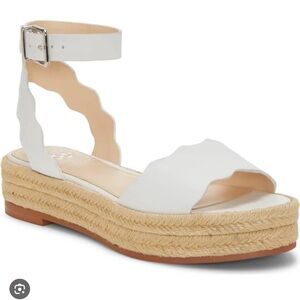 Vince Camuto White Espadrille Sandals